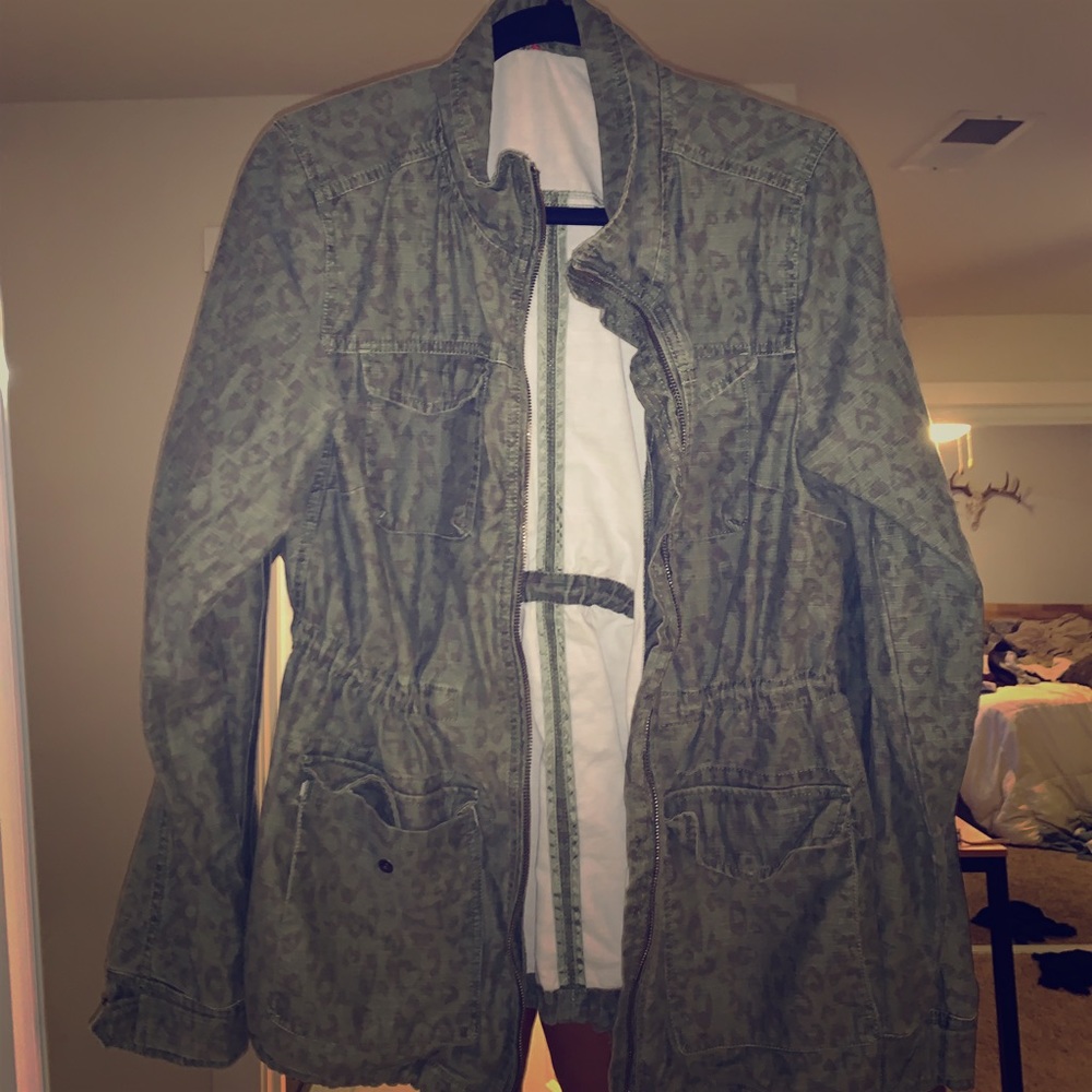 H&M Green Cheetah Jacket
